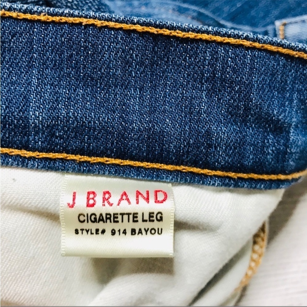 J Brand Classic Cigarette Straight Leg Denim Jeans in Bayou Indigo Blue Size 28 - Picture 11 of 12